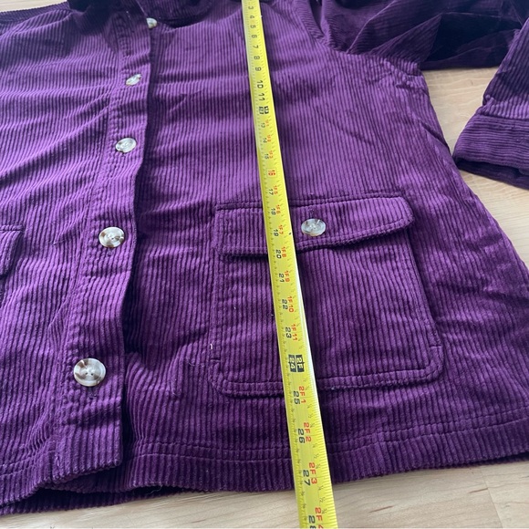 NWT Appleseed’s Corduroy Long Sleeve Button Up Shacket Cozy Women’s Petite XL - Picture 8 of 9